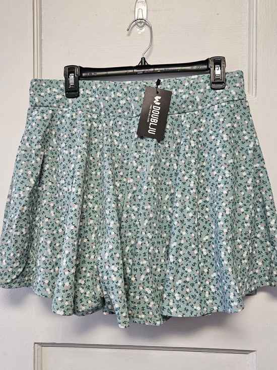 Doublju Dresses & Skirts - Doublju Mint Green Floral Circle Skirt 1X-3XL